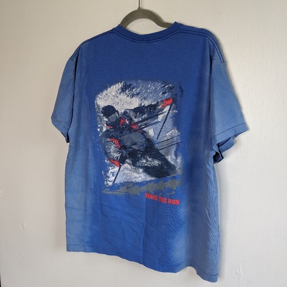 VTG Marlboro Compass Distressed Faded Bleach Shirt - Picture 3 of 7